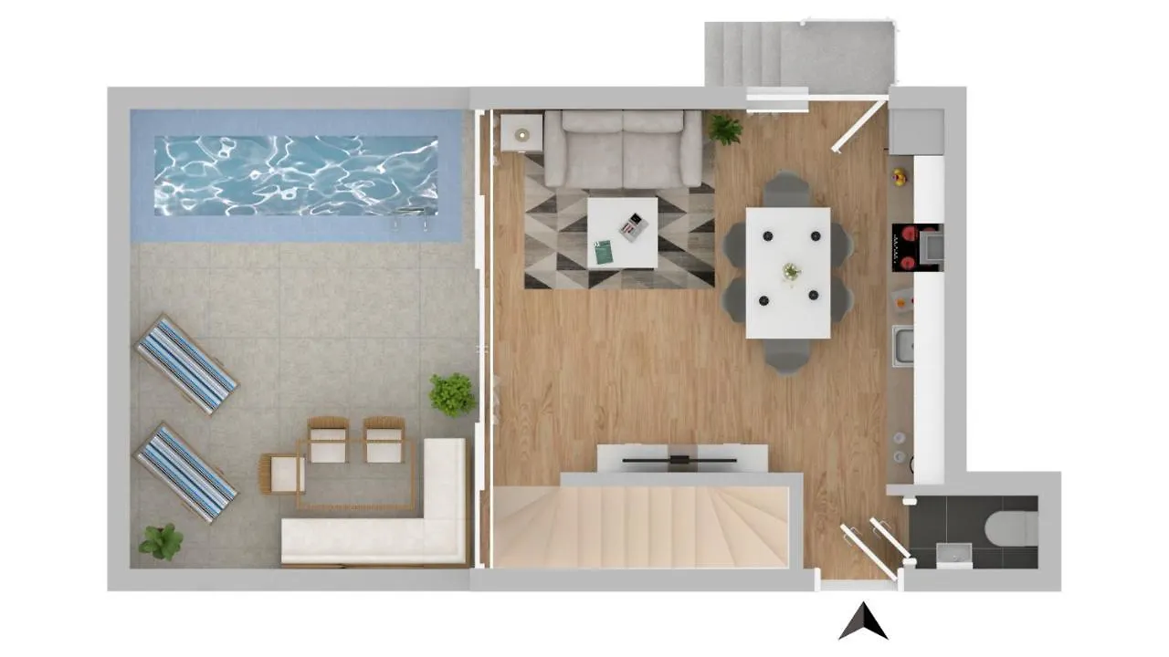 Villa Solis Lacus Modern Apartment - Private Heated Pool - Smart Tv Sky X - Free Parking Njivice