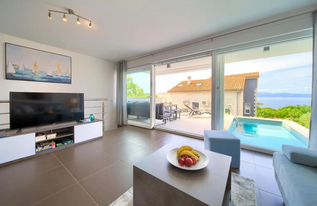 Villa Solis Lacus Modern Apartment - Private Heated Pool - Smart Tv Sky X - Free Parking Njivice Croatia
